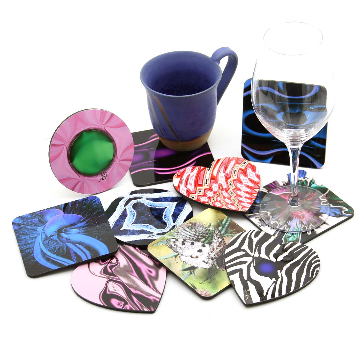 One-Of-A-Kind Drink Coasters