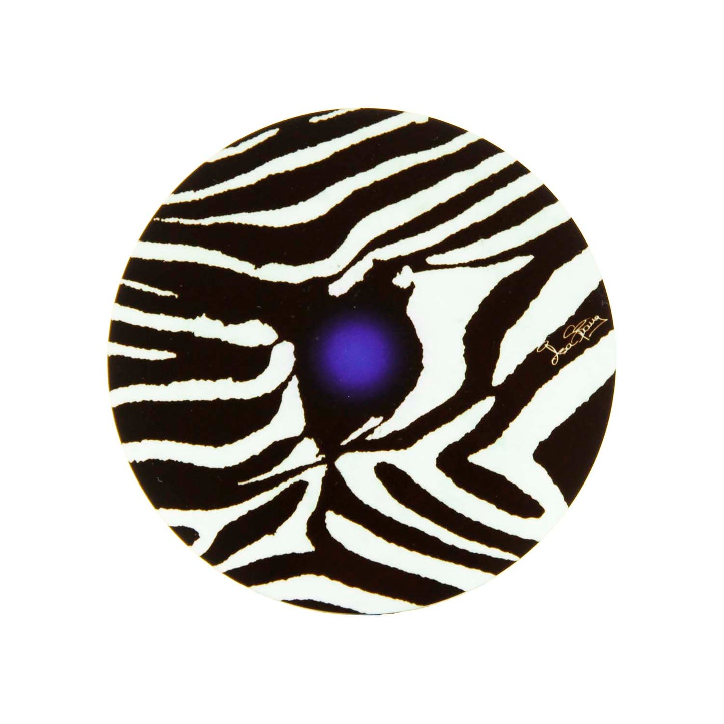 Zebra Blue Eye - Drink Coasters